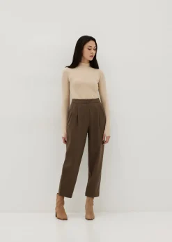 Tara Turtle Neck Ribbed Knit Top