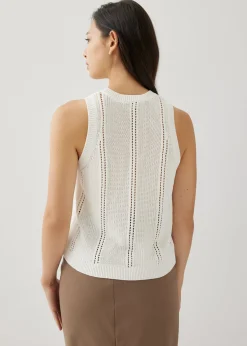 Tatum Pointelle Knit Tank