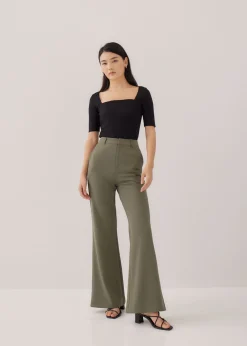 Tegan Fitted Square Neck Top