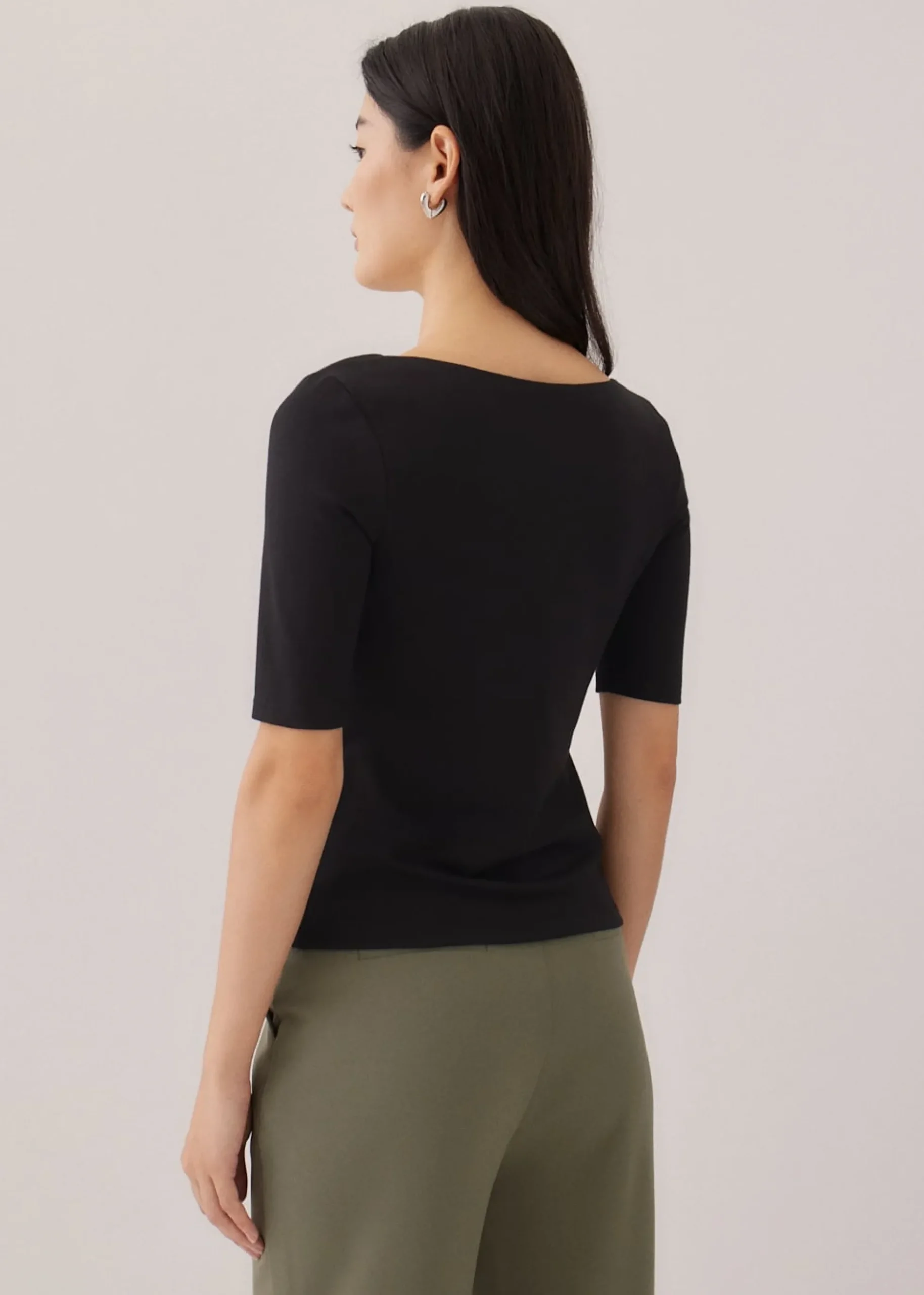 Tegan Fitted Square Neck Top