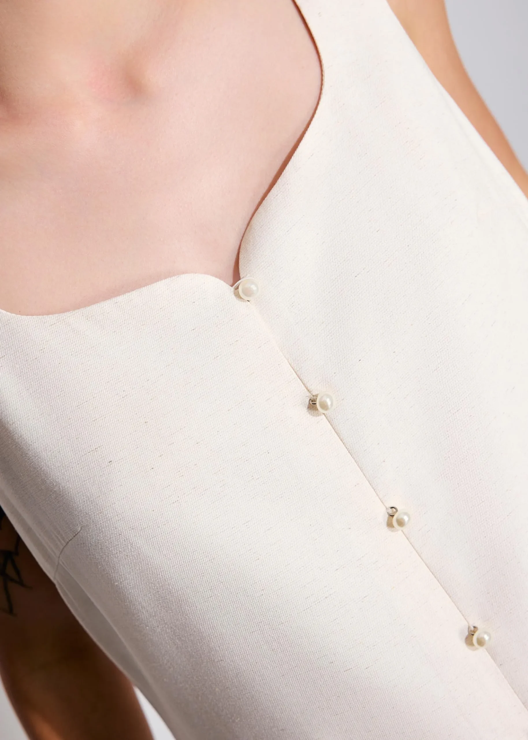 Textured Sweetheart Shift Mini Dress