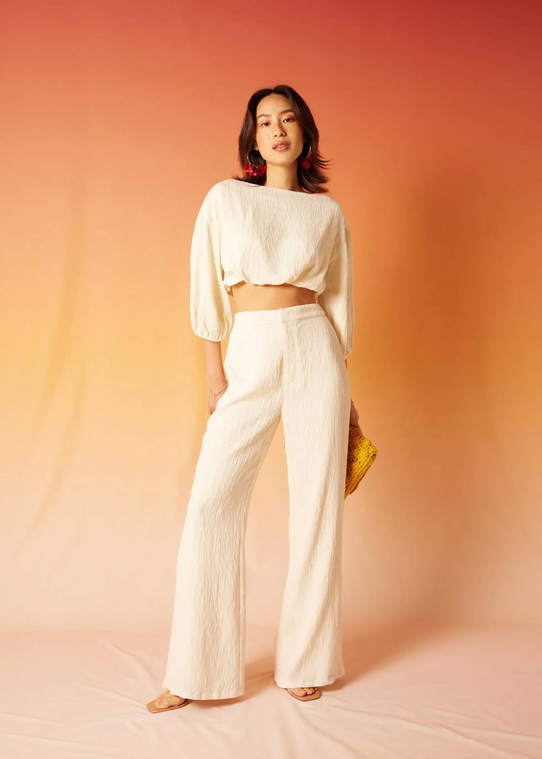Thelma Elastic Puff Sleeve Top