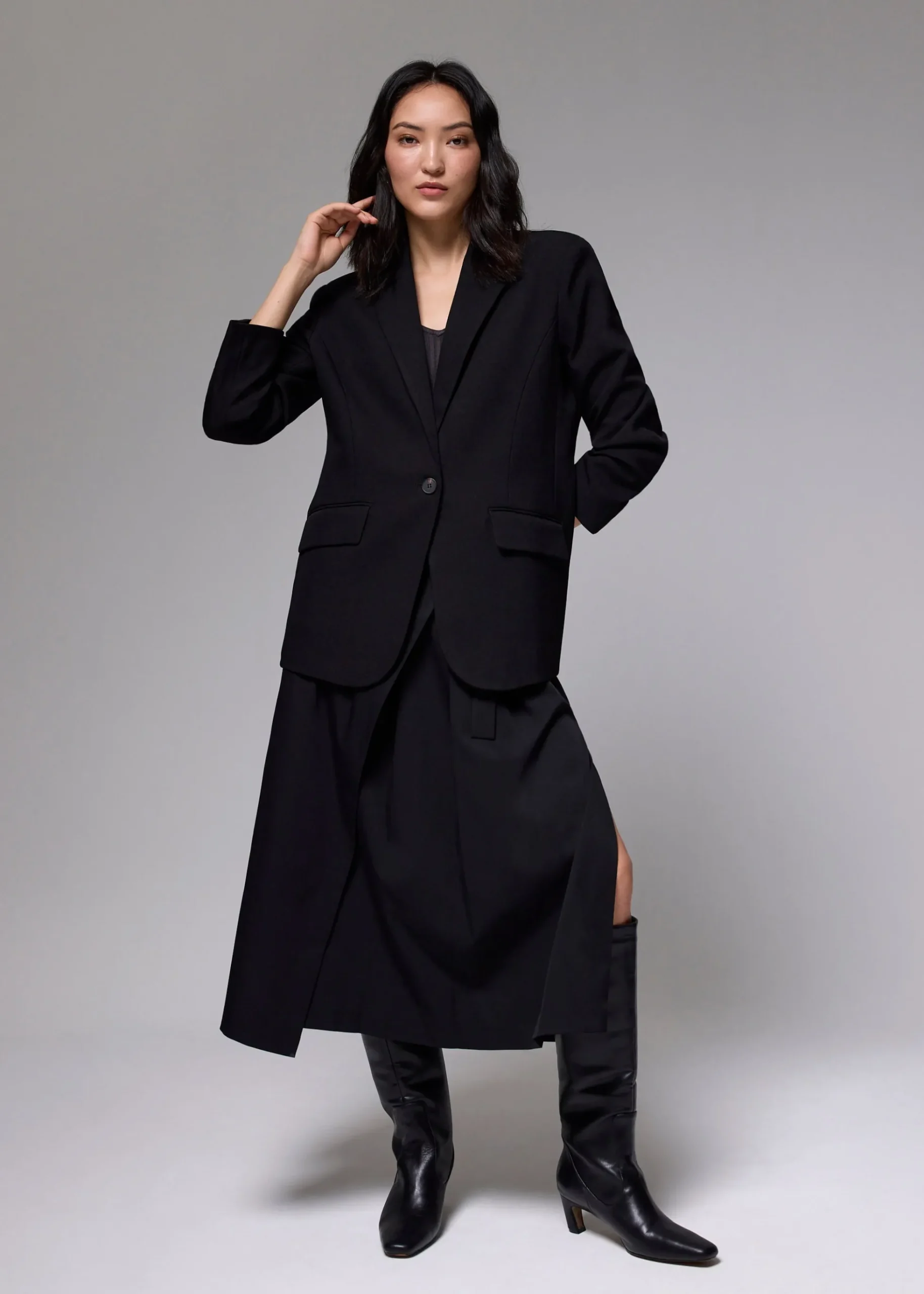 Tie Front Wrap Midi Skirt