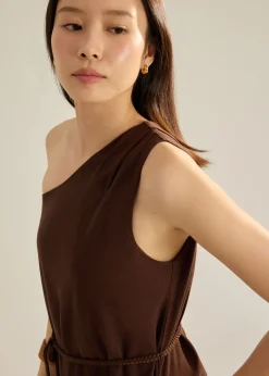 Toga Maxi Dress With Sash Tie