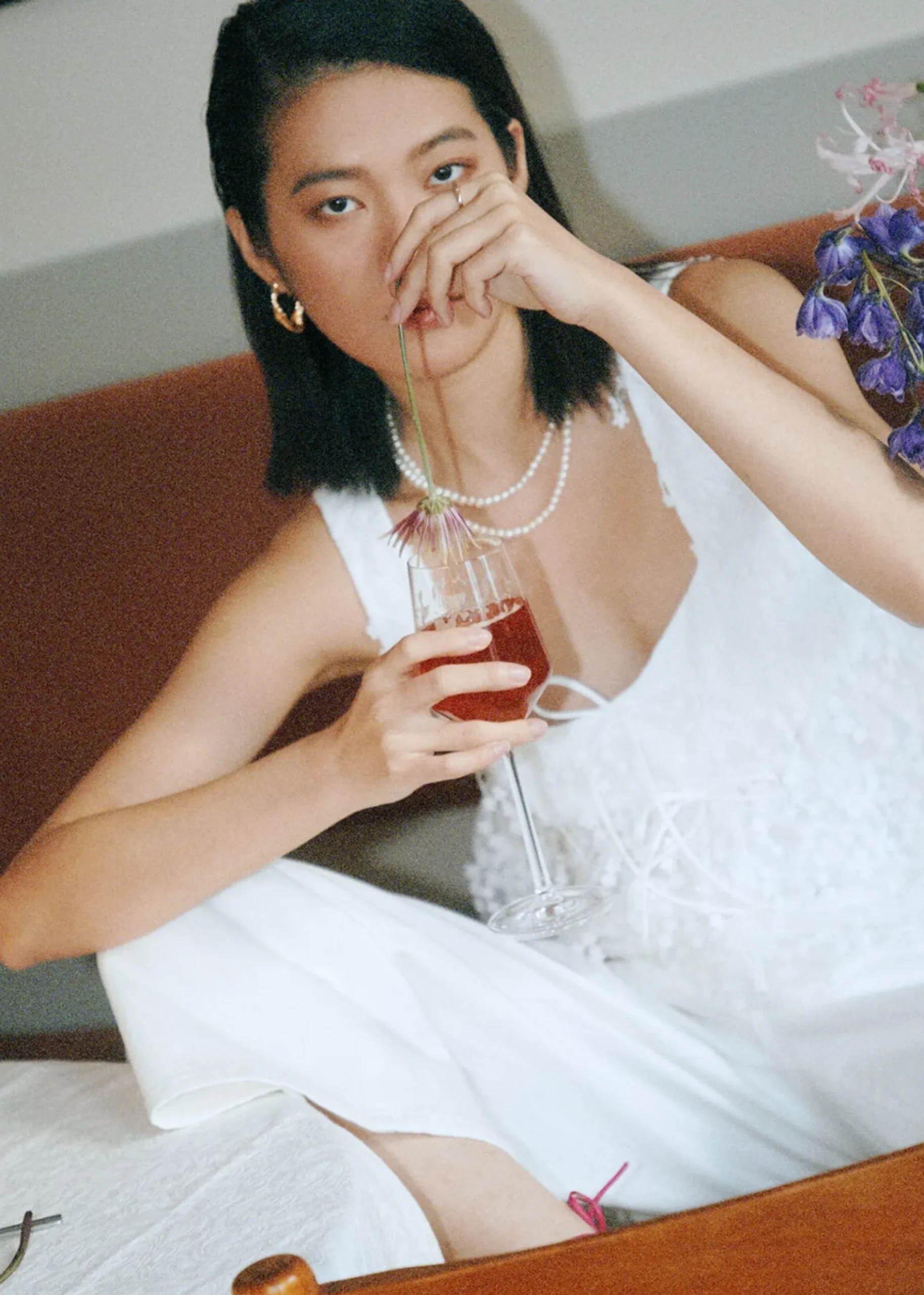 Tori Jacquard Square Neck Peplum Top