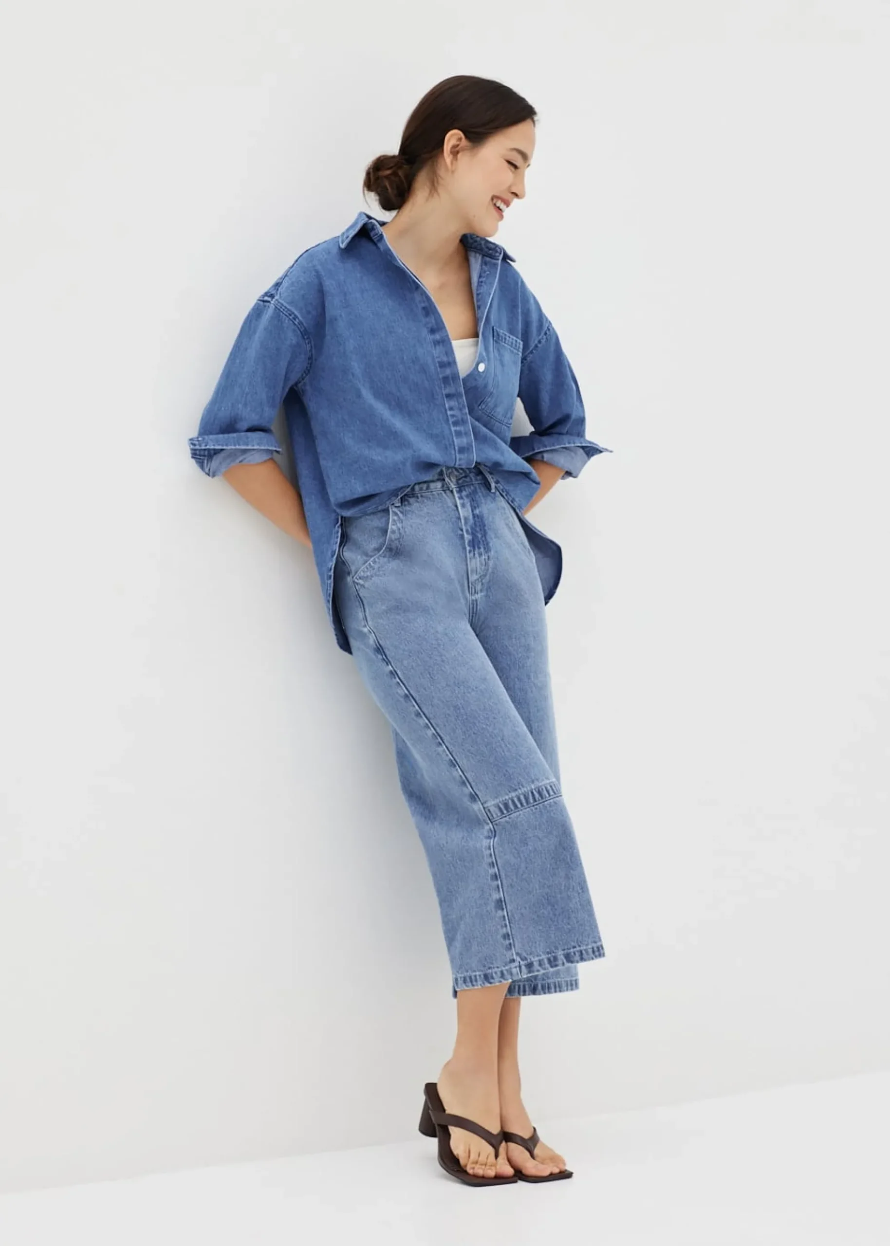 Trinity Denim Collared Shirt