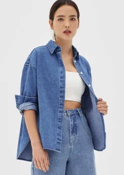Trinity Denim Collared Shirt