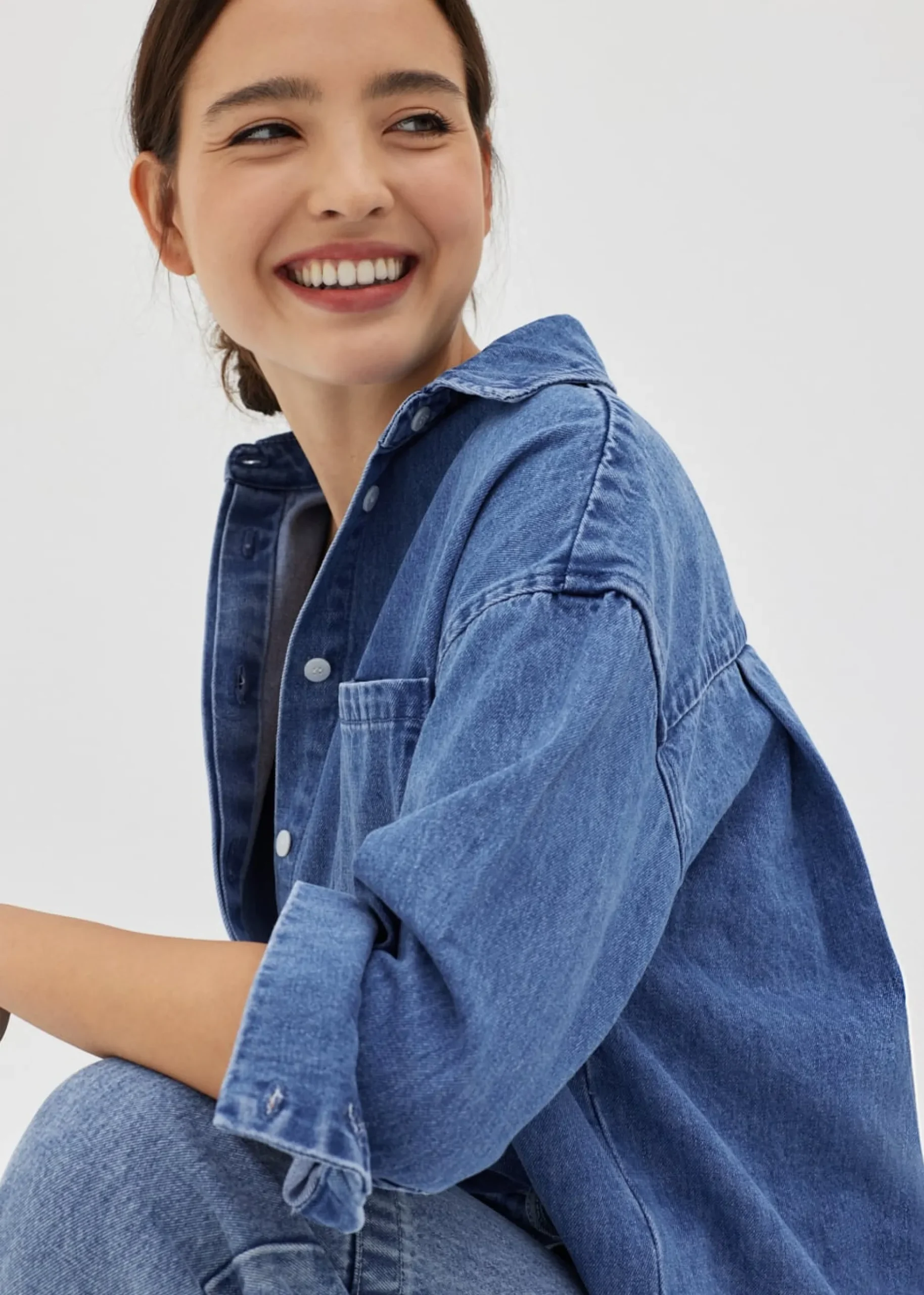 Trinity Denim Collared Shirt