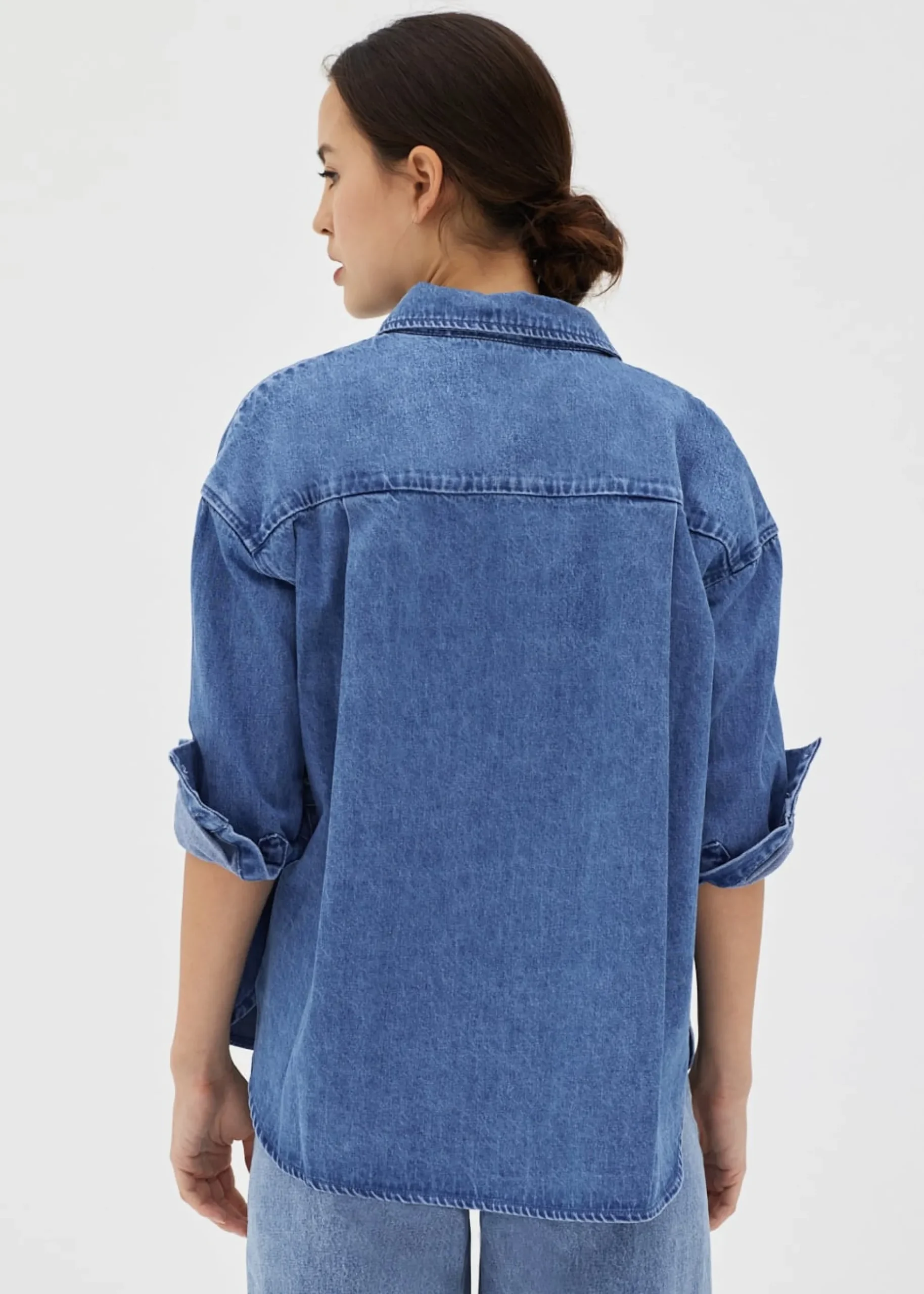 Trinity Denim Collared Shirt