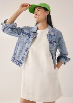 Trista Linen Shift Dress