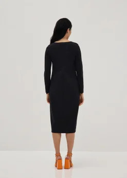 Tristenne V-neck Column Midi Dress