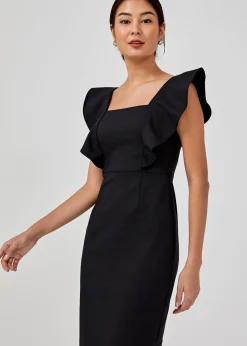 Trudy Ruffle Bodycon Midi Dress