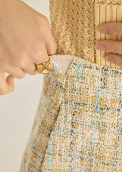 Tweed A-Line Shorts