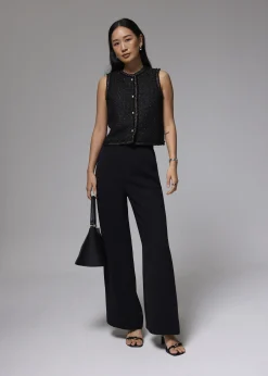 Tweed Boxy Crop Vest