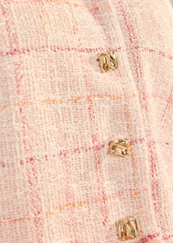 Tweed Boxy Shell Top