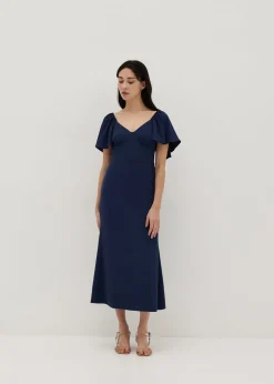 Valorie Flutter Sleeve Mermaid Dress