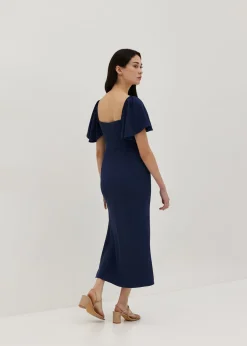 Valorie Flutter Sleeve Mermaid Dress