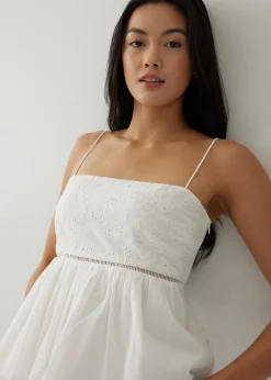 Vandelia Broderie Babydoll Top