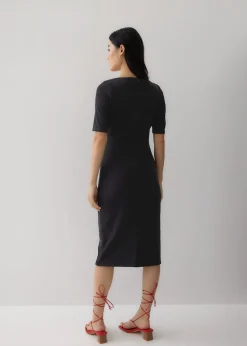 Vangie Square Neck Pencil Midi Dress