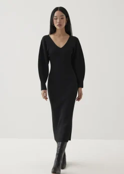 Veera Knit Column Midaxi Dress