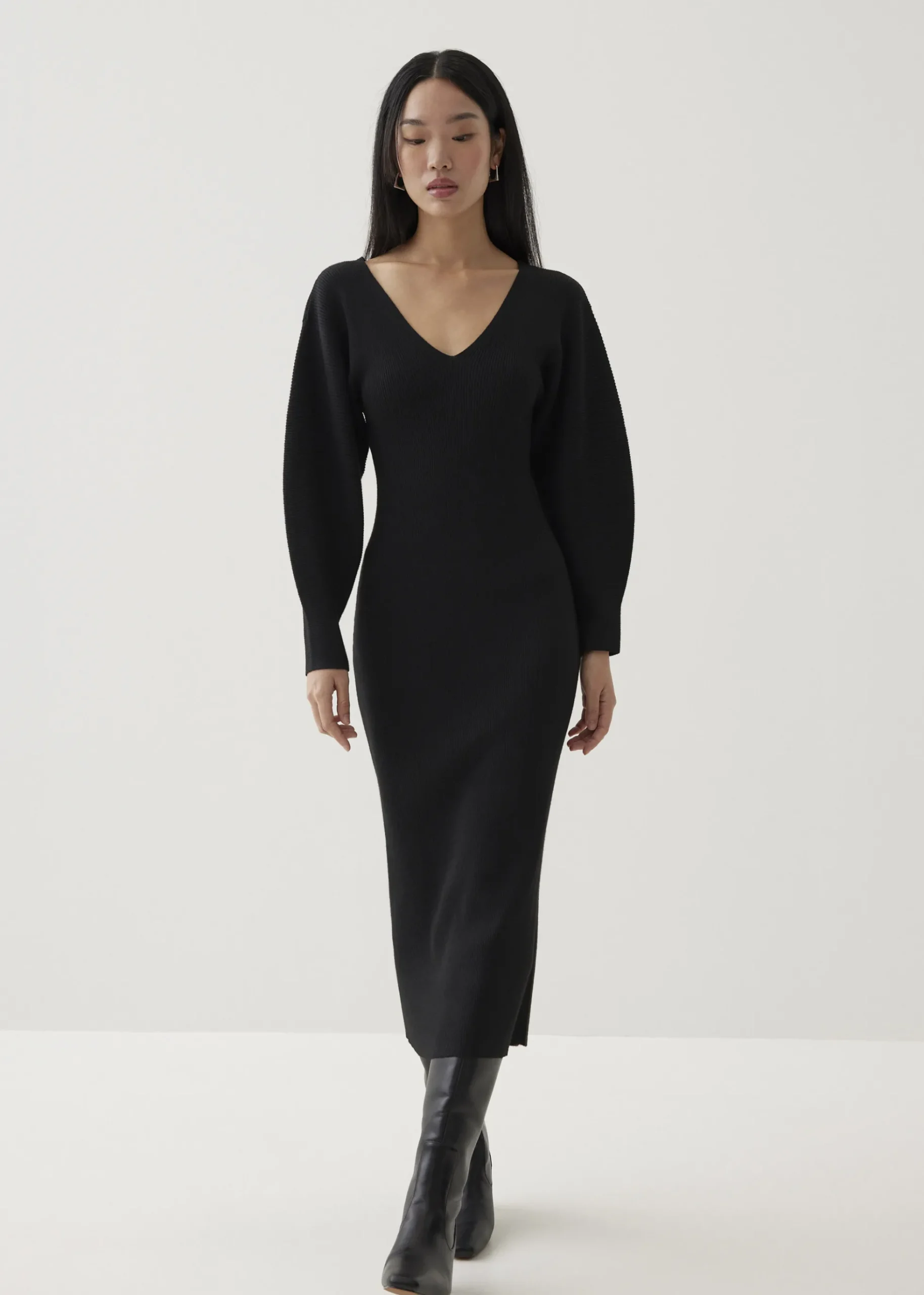 Veera Knit Column Midaxi Dress
