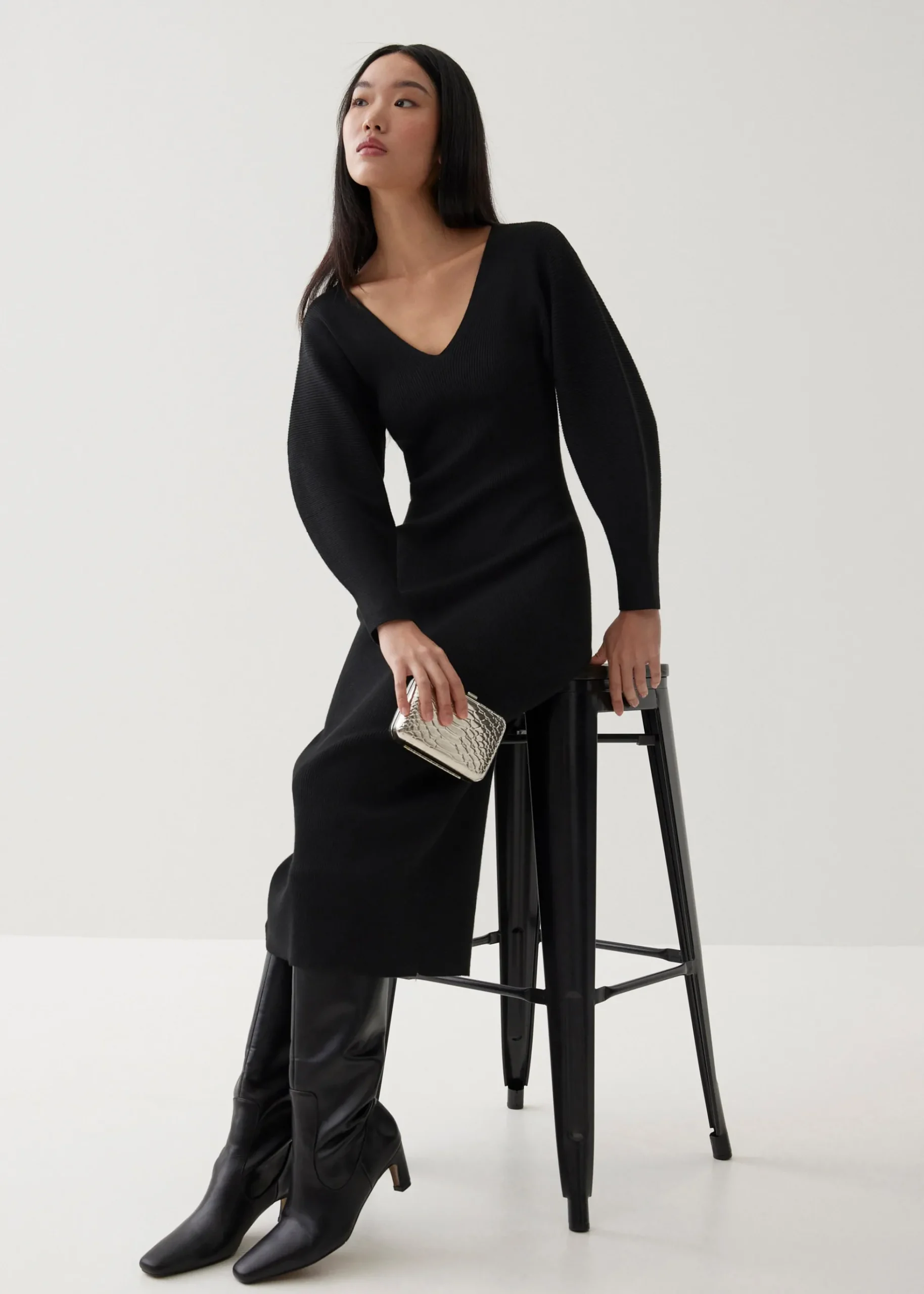 Veera Knit Column Midaxi Dress