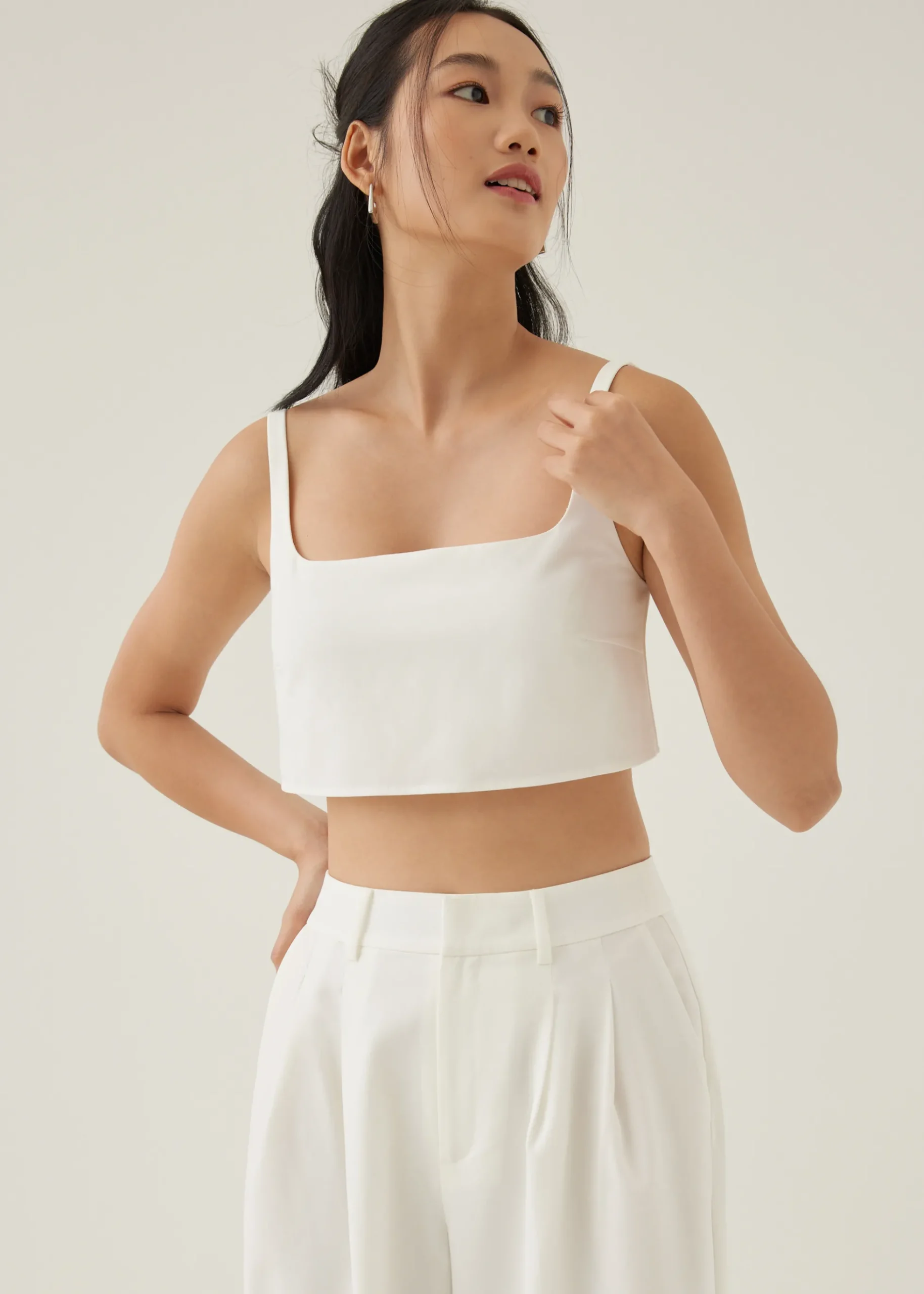 Veera Padded Cropped Tank Top