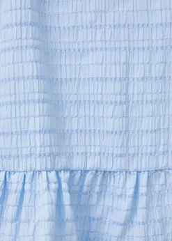 Verena Textured Ruffle Padded Dress