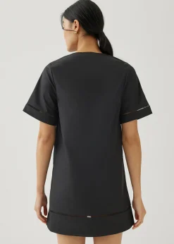 Vienne Cotton Ladder Trim Shift Dress
