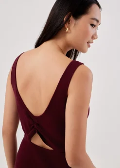 Vinca Knot Back Knit Dress