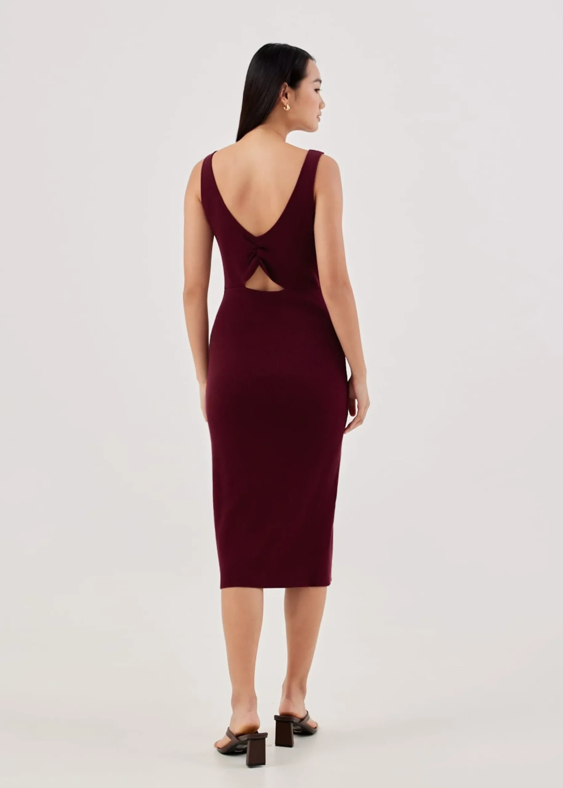 Vinca Knot Back Knit Dress