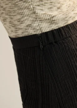 Viv Sheer Textured Column Skirt