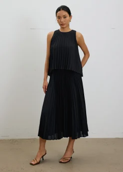 Wei Sunray Pleated Trapeze Shell Top