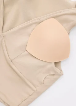 Wen Padded V-neck Crop Top