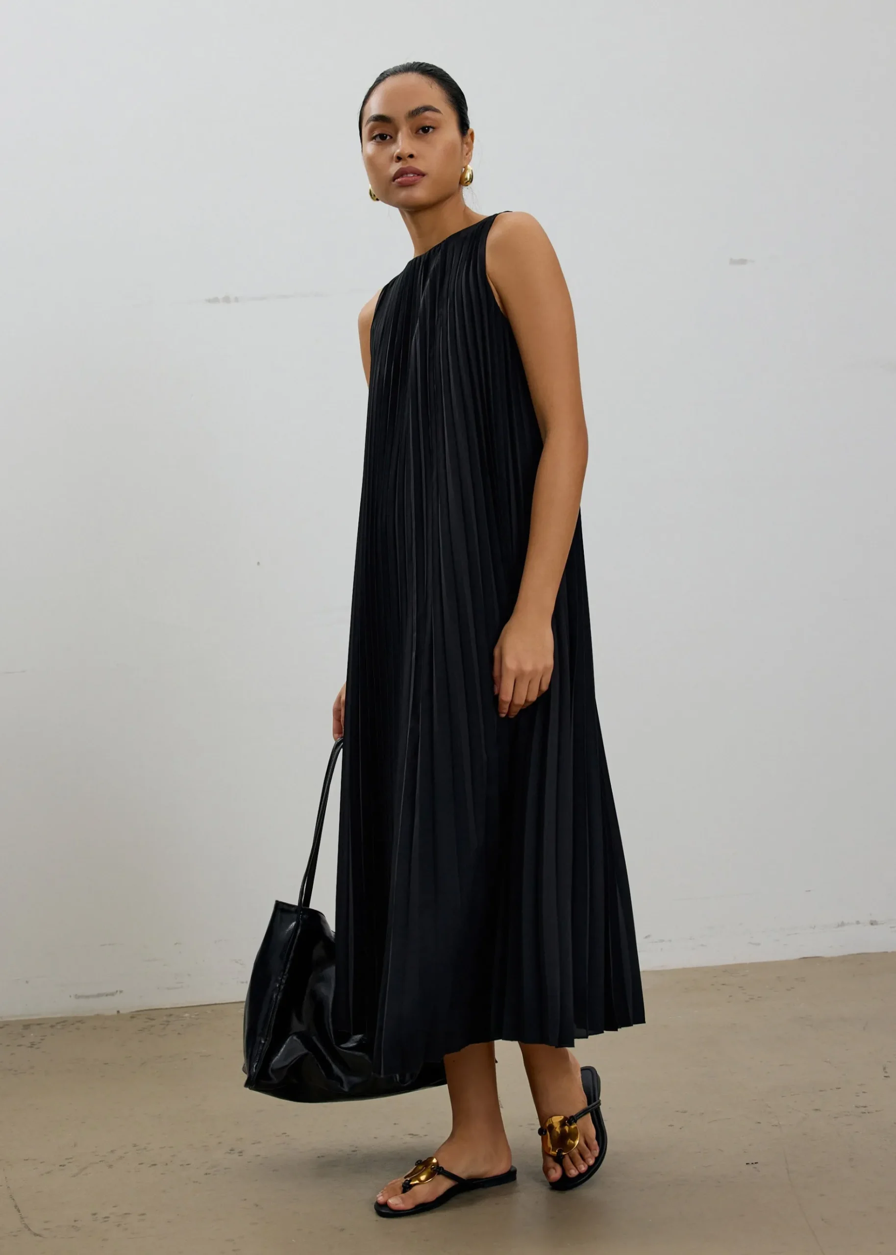 Willa Reversible Sunray Pleated Midaxi Dress