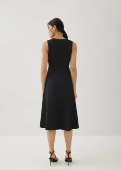 Wynna Textured Fit & Flare Dress