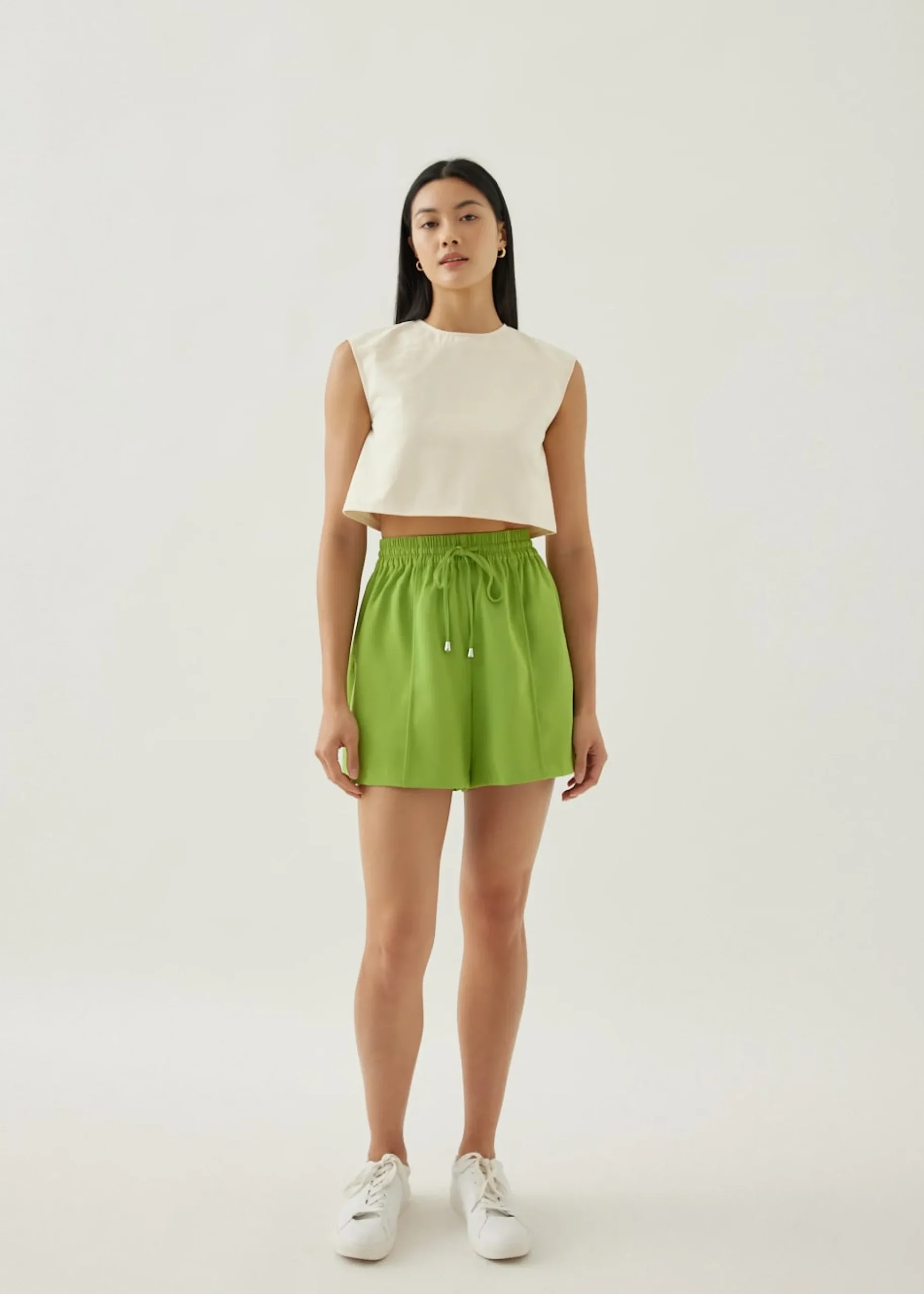 Yanni Relaxed Cotton Twill Shell Top