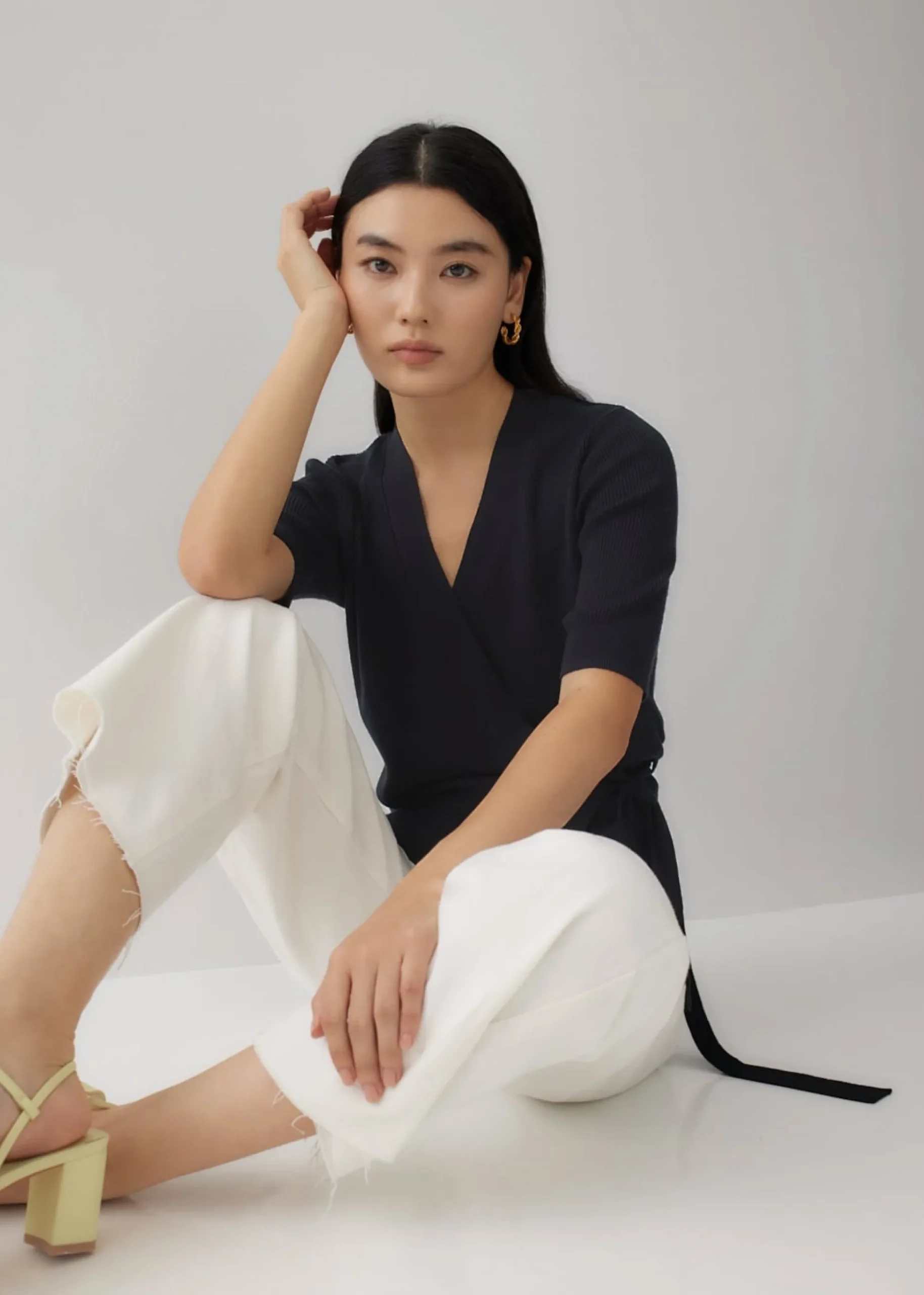 Yazmin Wrap Knit Top