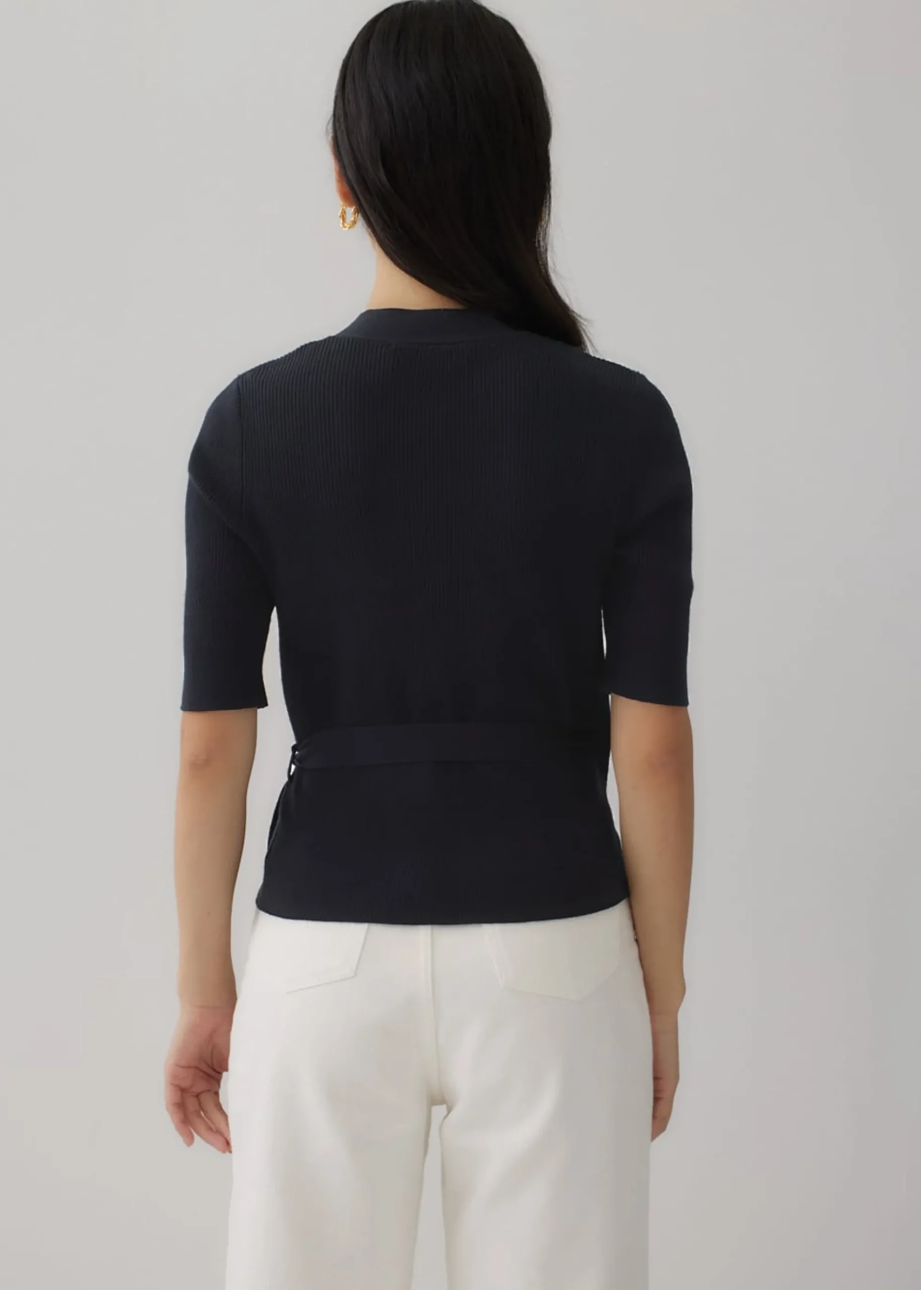 Yazmin Wrap Knit Top