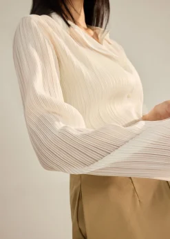 Yerin Plissé Relaxed Shirt