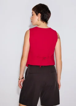 Yuna Relaxed V-neck Vest