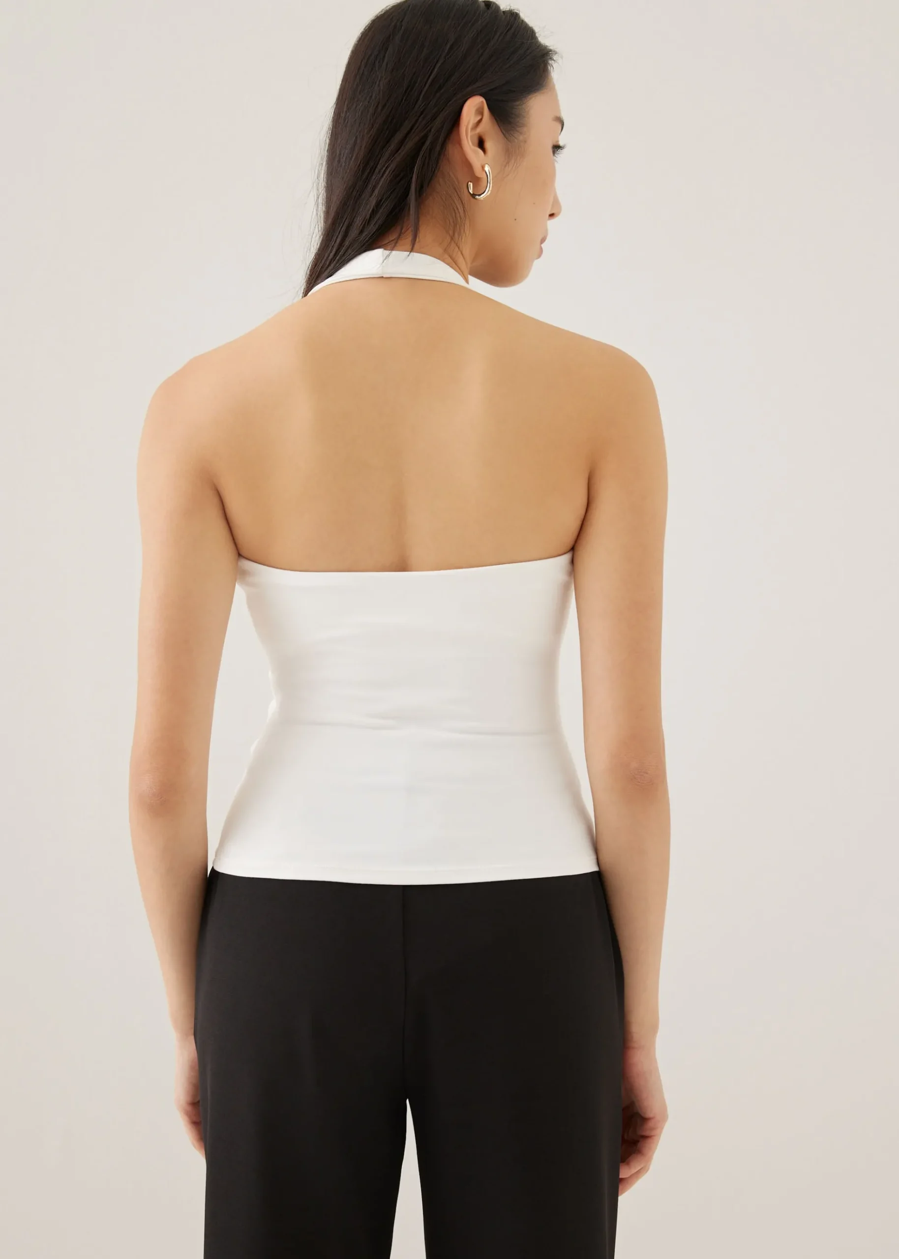 Zadie Padded Jersey Halter Top