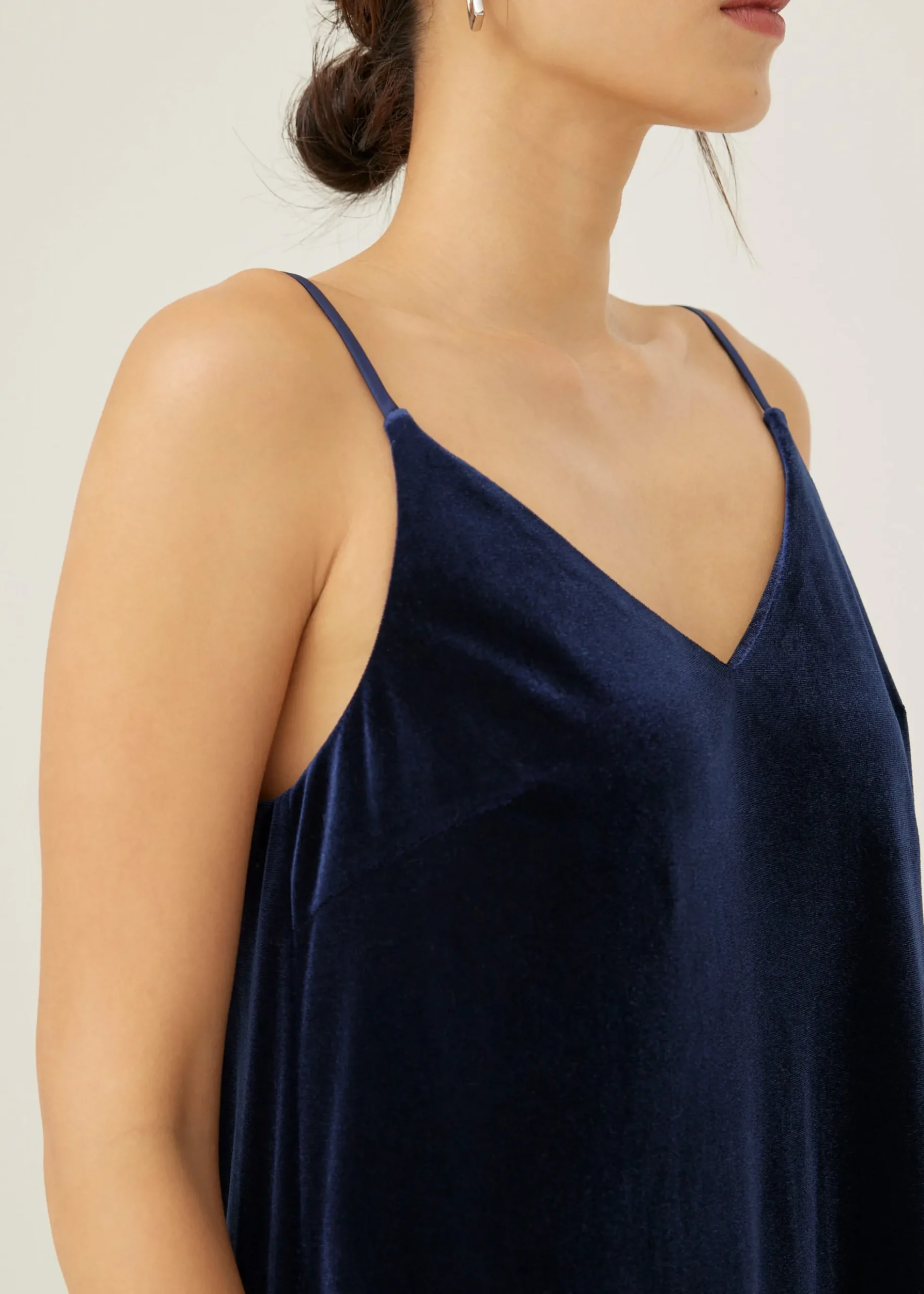 Zaley Velvet Slip Midaxi Dress