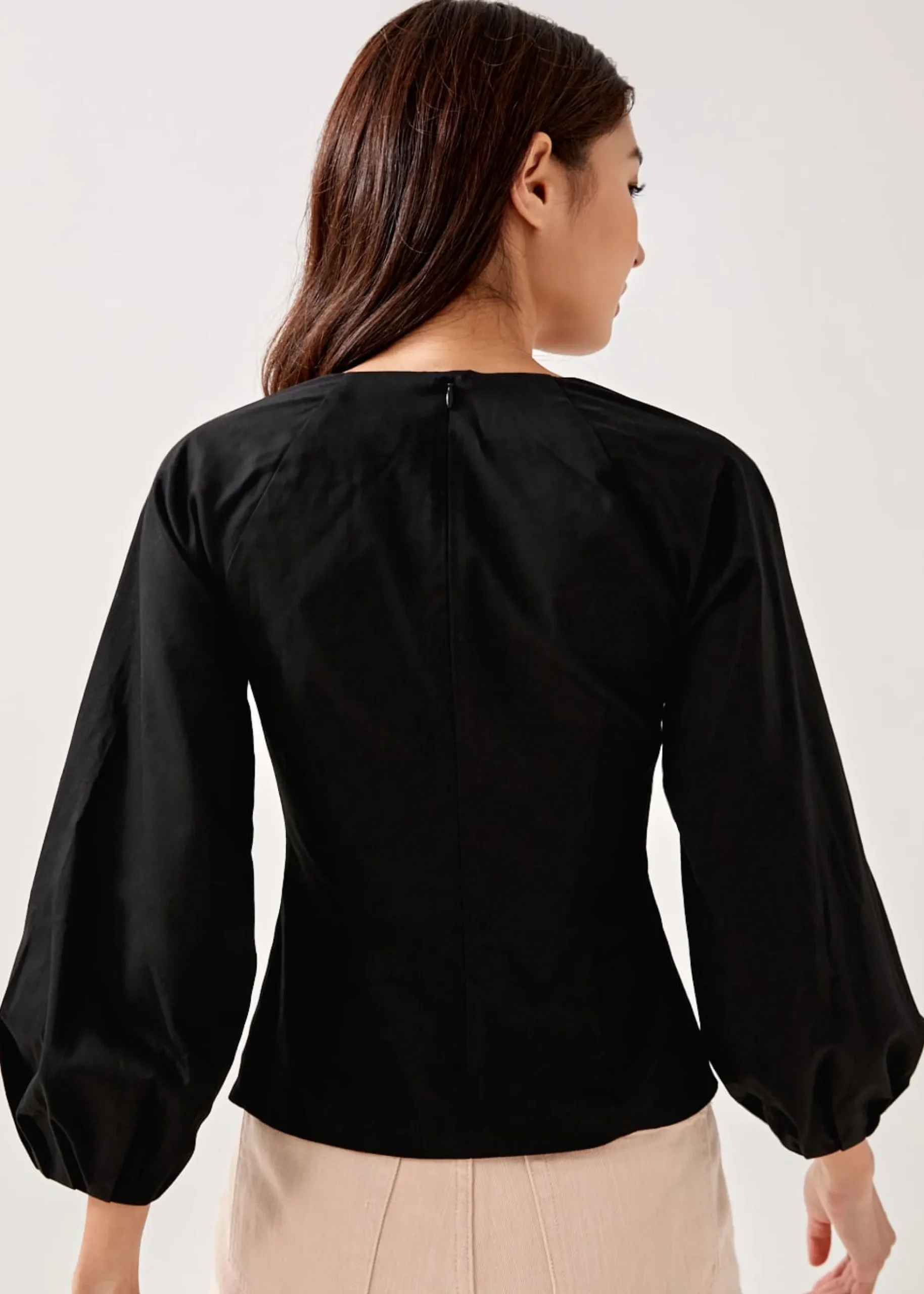 Zoie Padded Bustier Puff Sleeve Top